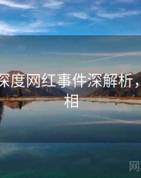 51爆料深度网红事件深解析，揭秘真相